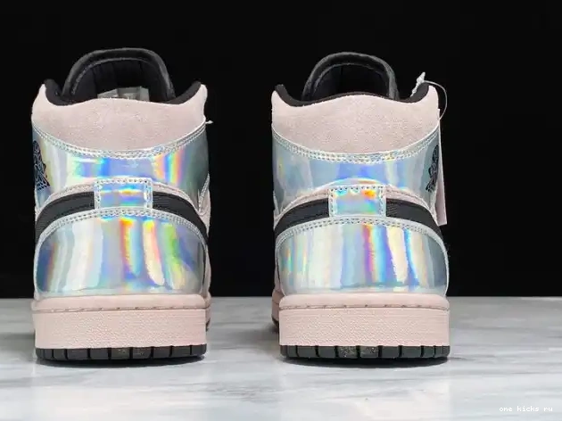 Rep Onekick Mid Powder 1 Air Jordan BQ6472-602 Dirty Iridescent (W) 0429
